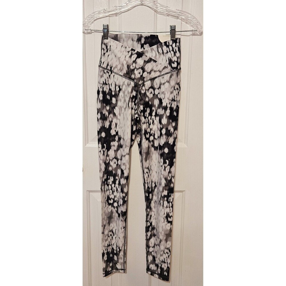 NWT Aerie Offline 7/8 Shine Silver Shadow High Waist Crossover Leggings SMALL